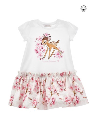 Monnalisa jersey kleid bambi - jersey, 8
