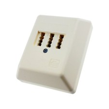    TAE NFF Dose Aufputz weiß | 2x Telefon 1x Nebenstelle | Telekom Anschlussdose