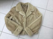Nerz Pelz Jacke beige super edel NP 2000,-€ Gr S