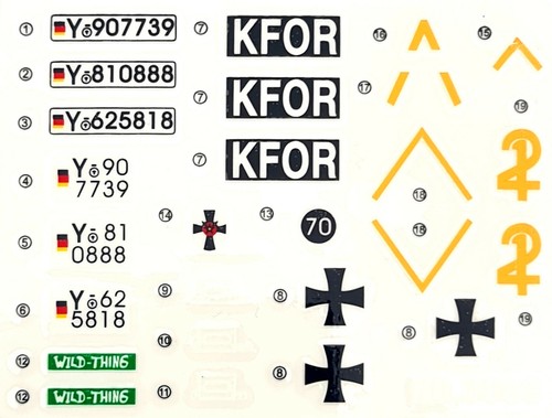 Aufkleber decal set für - decal-set,