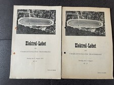 2 Programmhefte  Speedway Charlottenlund Dänemark 1952 und 1953  Rennprogramm