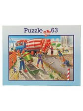 Puzzle Baustelle Baufahrzeuge