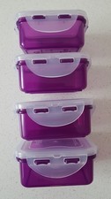 4 x Lock Lock Dosen 180ml Frischhaltedosen Vorratsdosen LILA