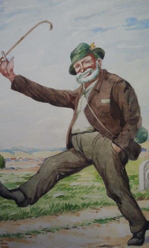 Original aquarell 1940er - original,