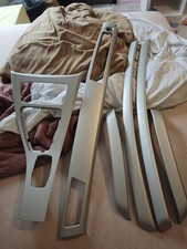 BMW 3er E90 E91 & LCI DEKORLEISTEN INTERIEURLEISTEN ZIERLEISTEN SATZ SATINSILBER