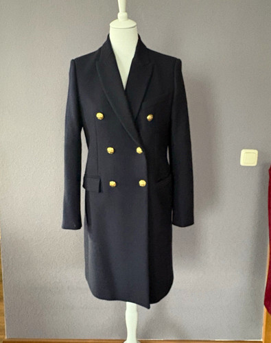 Zara damen mantel dunkelblau - zara,