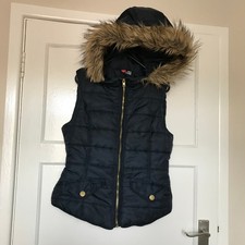 H&M marineblaue Kapuzenweste