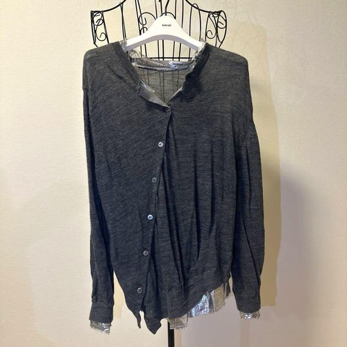 Sacai asymmetrischer cardigan - sacai,