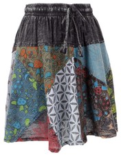 Goa Patchwork Minirock, Boho