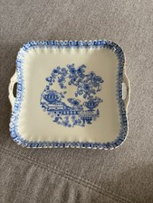 Echt Tuppack Tiefenfurt, China Blau, Servierplatte mit Griffen, 21 x 21 cm