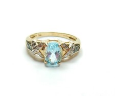 Topas Diamantring 9 Karat