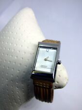 DKNY Damen Dress Uhr NY-4113 Donna Karan formell silber rosa im top Zustand