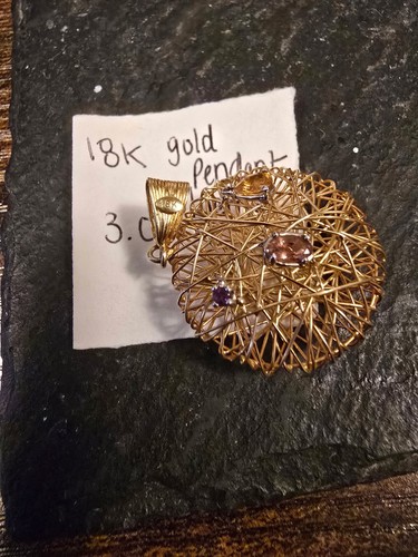 Vintage 18k geflochtener - ", gold