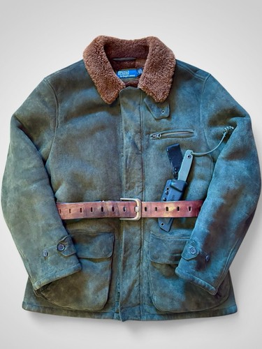 Ralph lauren shearling leather - ralph,