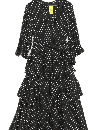Biba maxikleid uk10 schwarz - maxikleid,