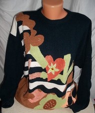 Big Chic Pullover mehrfarbig vers. Ornamente Glitzer gr. 2XL