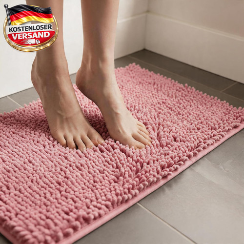 Chenille badteppich set - chenille,