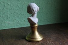 Antike Jugendstil Porzellan Figur Mädchen Büste um 1900 Thüringen