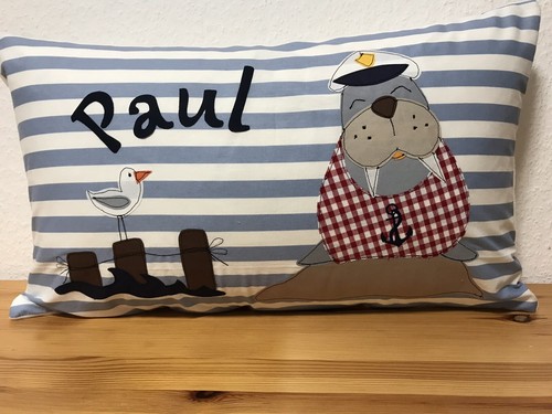 Kissenbezug mit wunschname - kissenbezug,