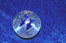 Paperweight - Briefbeschwerer - Traumkugel aus Glas - mit Dekor Delphine 