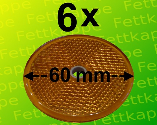Rückstrahler rund 60mm - 6,