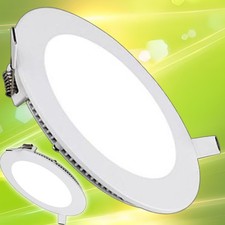 LED Panel Einbaustrahler Einbauleuchte Deckenleuchte flach rund eckig ultraslim