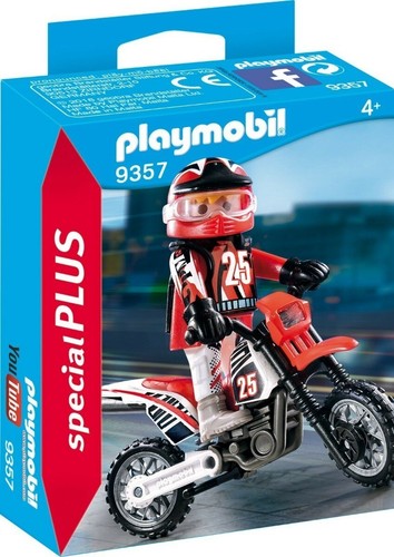 Playmobil 9357 motocross - playmobil,