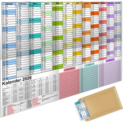 Jahresplaner 2026 wandkalender - jahresplaner,