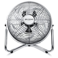Brandson Ventilator 30cm Windmaschine 55W 5 Blätter Neigbar Chrom