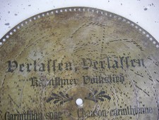 Polyphon Platte 50cm Kalliope