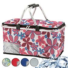 Einkaufskorb Thermo korb faltbar standfest Picknicktasche Kühlkorb Shopper