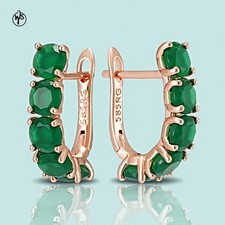 Ohrringe mit grünen Zirkonia