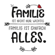 3 lose Servietten ~ Familie ist alles Sprüche Weisheiten Schrift