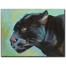 ORIGINAL Acryl Bild Gemälde Puma Abstrakt Malerei Kunst Modern Tiere HANDGEMALT