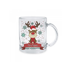 Personalisierte Glastasse mit
