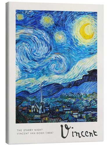 Leinwandbild die sternennacht - die,