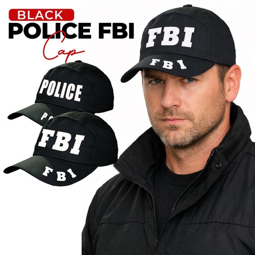 Baseballmütze fbi schwarz - baseballmütze,