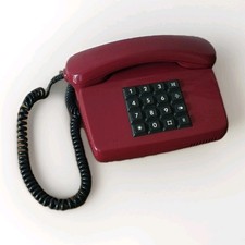 Post Tel 01 LX  ▪ Tastentelefon , rot, AE-Stecker, Telekom, 6m Kabel