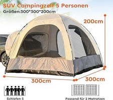 Heckzelt Auto 6 Personen