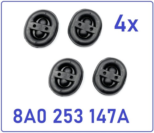 4er set auspuff gummi halter - gummi,