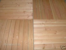 15 m²  Douglasie Holzfliesen