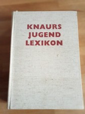 Altes Buch von 1953 Knaurs Jugend Lexikon Stoffeinband