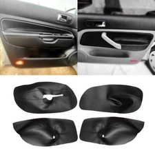 Schwarz Für Golf MK4 98-05 Leder Tür Pappe Armlehnen Türverkleidung Verkleidung