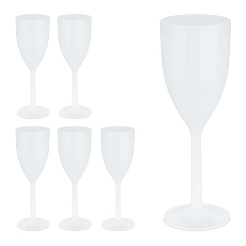 Weingläser kunststoff 6er set - weingläser,