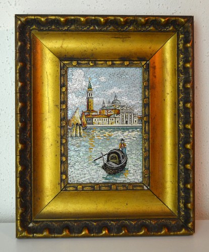 Mikromosaik bild venedig - mikromosaik,, bild,
