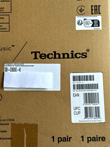 Technics c600e k - technics, sb-c600e-k