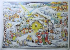 Adventskalender Sellmer Verlag RS 56 70er Renz Krippe im Schnee 3 Könige NEU RAR