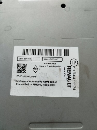 Original renault radio mm2012 - renault,