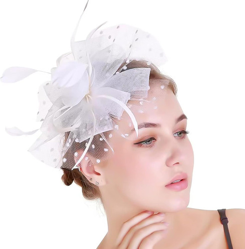 Damen fascinator hut mit - damen,