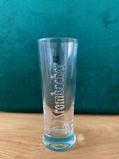 Krombacher Bierglas 0,2l, Relief mit Eichstrich, Weißglas, 5er Set